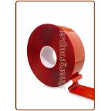 Nastro Biadesivo AFB 6610C - 12mm x 33mt., Spessore: 1 mm, trasparente