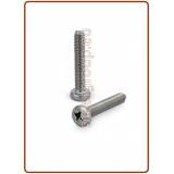 Vite testa cilindrica a croce Ph UNI 7687/DIN 7985 INOX A2 M4x25 (500/1000)