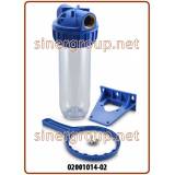 Contenitore standard 3 pezzi 10" trasparente IN-OUT 1" con chiave e staffa (12)