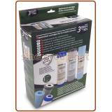 Ionicore box set of 3 filters 10" Antibacterial Silver Action