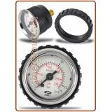 Manometro a secco per installazione a pannello 1/8" Ø 40mm. (100)