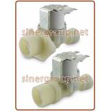 Elettrovalvola serie R - 230V. AC filetto 3/4" M. - innesto rapido JG 8mm. con staffa in plastica