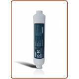 Ionicore Filtro in Linea remineralizzatore e regolatore del PH (GAC) al cocco 1/4" FPT 2"x10" (25)
