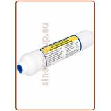 CS Super Gold alkaline post osmosis in line filter 1/4" FPT 2"x10" (25)