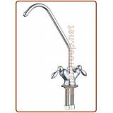 2009 rubinetto di prelievo con maniglie a 2 gocce 2 vie 1/4" (30)