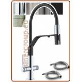 3308 Rubinetto 3 vie acciaio inox 3/8"