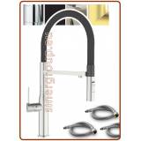 3310 Rubinetto a molla acciaio inox 304 3 vie 3/8" senza metalli pesanti con docking magnetico