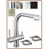 3324 rubinetto acciaio inox 304 3 vie 3/8"