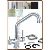 3356 3-way stainless steel faucet 3/8"