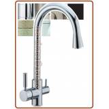3358 3-way stainless steel faucet 3/8"