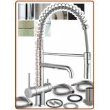 3364 Rubinetto a molla 3 vie acciaio inox 3/8"