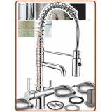 3366 Rubinetto a molla 3 vie acciaio inox 3/8"