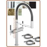 3370 Spring 3-way faucet stainless steel 3/8"