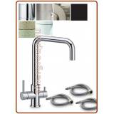 3382 3-way stainless steel faucet 3/8"