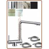 3384 3-way folding under window stainless steel faucet 3/8"
