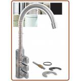 3395 Rubinetto di prelievo 3 vie acciaio inox 1/4"