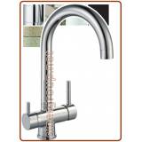 4006 4-way mix faucet 3/8" Chrome