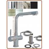 4007 4-way mix faucet 3/8" Chrome