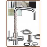 4015 Rubinetto mix 4 vie acciaio inox 3/8"