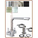 4019 Rubinetto acciaio inox 304 4 vie 3/8"