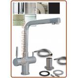 4318 rubinetto mix acciaio inox 304 4 vie 3/8"