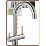 4320 rubinetto mix acciaio inox 304 4 vie 3/8"