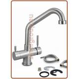 5024 rubinetto 5 vie 3/8" Nickel spazzolato