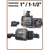 Clack Twin WS1TTCI / WS15TTCI 1", 1-1/2" Valvola addolcitore - Volume, Tempo senza accessori