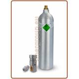 Kit gasatura con bombola CO2 ricaricabile in alluminio 1 kg attacco ACME + riduttore di pressione 0,5–5 bar
