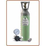 Kit gasatura con bombola Co2 in acciaio ricaricabile 4Kg. con valvola residuale + riduttore di pressione 0–7 bar