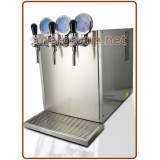 Polares refrigeratore sopra banco INOX 3 vie acqua fredda + ambiente + frizzante fredda 150lt./h. raff. banco ghiaccio