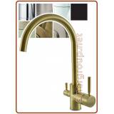3025 3-way faucet 3/8" Brushed brass