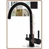 3025 3-way faucet 3/8" Matt black