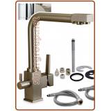3026 3-way faucet 3/8" Brushed nickel
