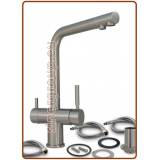 1347 Rubinetto acciaio inox 304 3 vie 3/8"