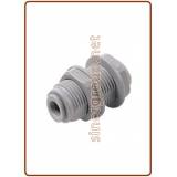 Passaparete con ghiera in plastica Ø tubo (Misura Filetto M) 1/4" x 3/8" (M20XP1.5)