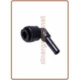 Gomito con codolo Ø tubo - Ø codolo 6MM x 6MM