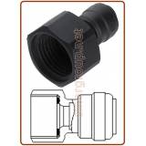 Terminale diritto femmina Ø tubo - filetto BSP (Tipo Piatto) 10MM x 1/4"