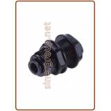 Passaparete con ghiera in plastica Ø tubo (Misura Filetto M) 6MM x 6MM (M16XP1)