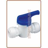 Hand valve Union Connector (Small) OD Tube - OD Tube 1/4" x 1/4"