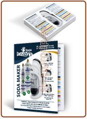 SODA BREEZY 3 gasatore acqua manuale pieghevoli stampati A5 carta patinata lucida 250gr. - ITA./ENG.