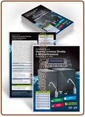 SODABAR water coolers A5 glossy coated paper 170gr. printed flyers - ITA.