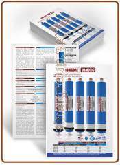 Membrane Ionicore USmotic volantini stampati A4 carta patinata lucida 250gr. - ITA./ENG.