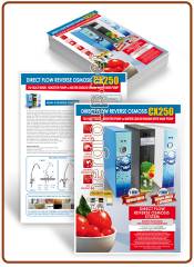 CX250 Reverse Osmosis A4 glossy coated paper 250gr. printed flyers - ENG.