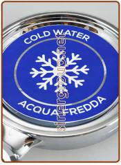 Adesivo medaglione 70x70 mm. - acqua fredda