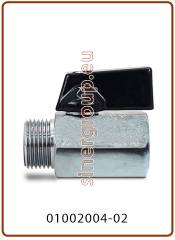 Mini Ball Valve M.F. Black handle 3/8" x 3/8" (20)