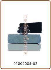Valvola minisfera F.F. maniglia nera 1/4" x 1/4" (20)