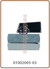 Valvola minisfera F.F. maniglia nera 3/8" x 3/8" (20)