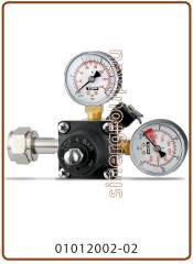 XS Riduttore pressione Co2 bombole ricaricabili 7 BAR IN: W21,8-14FIL.X1" Out: 1/4" filetto f. - CH.30