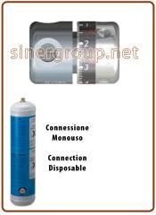 SR-Micro Co2 pressure reducer for disposable cylinder 11x1 disposable connection